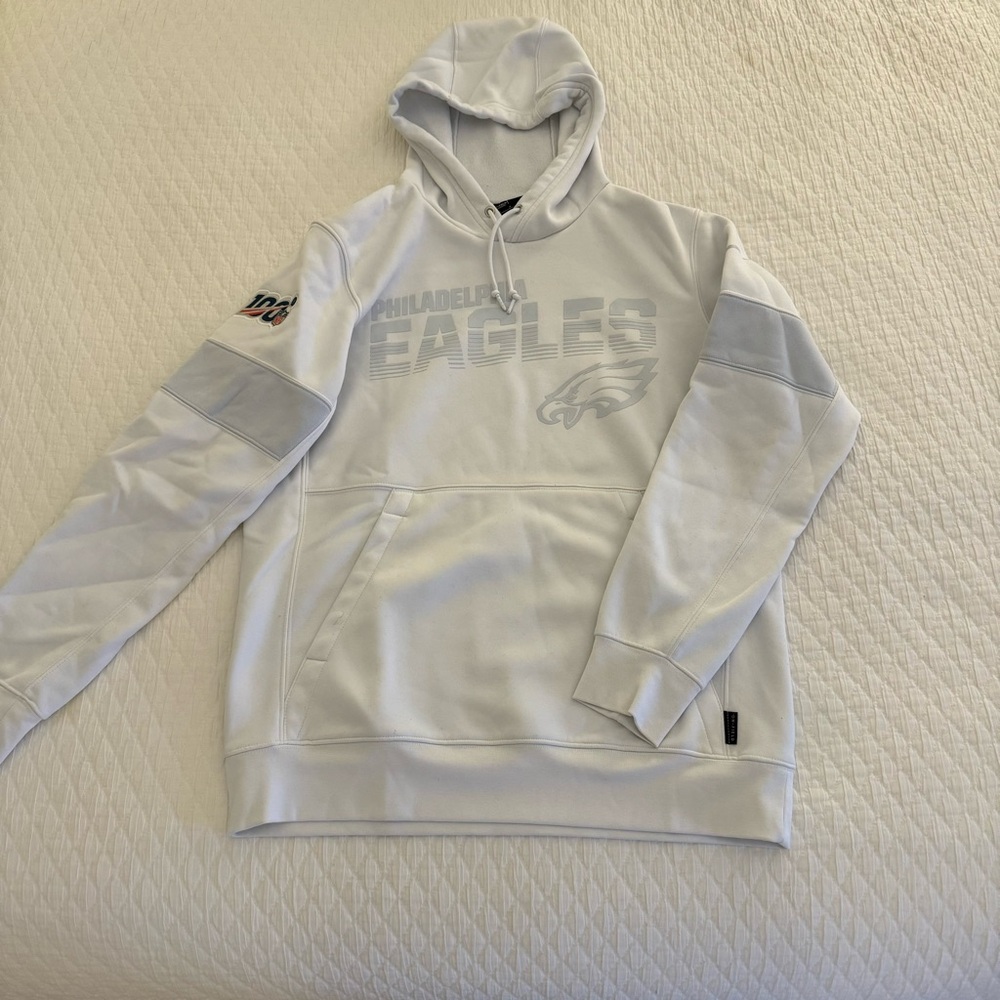 Philadelphia Eagles Pro Shop Sweatshirt- White Hoodie